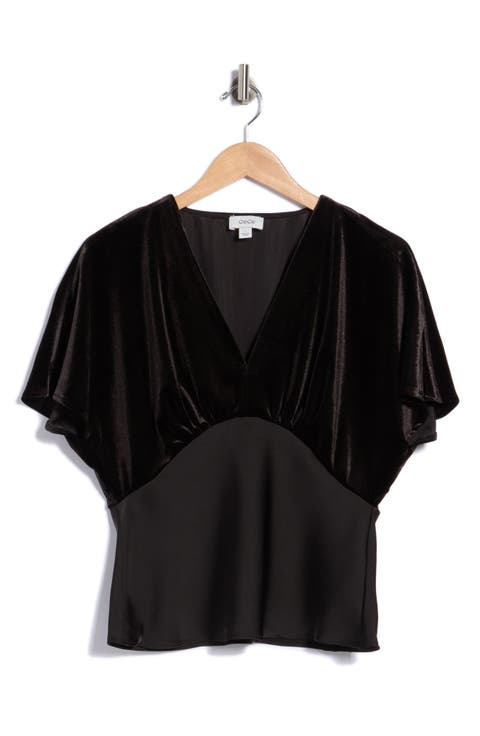 Velvet & Satin Top