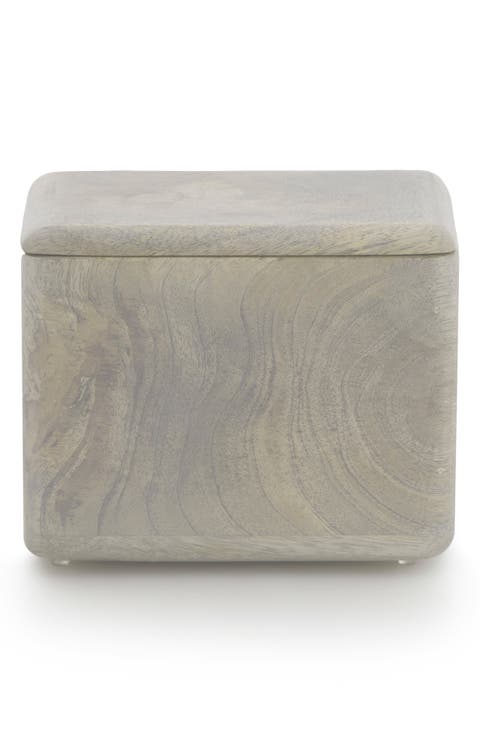 Fiji Mango Wood Cotton Jar