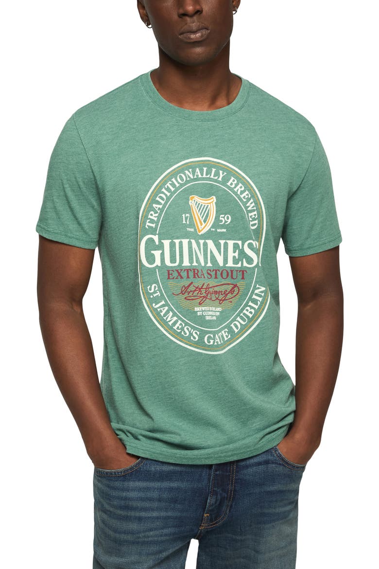Guinness Graphic T-Shirt, Main, color, POSY GREEN