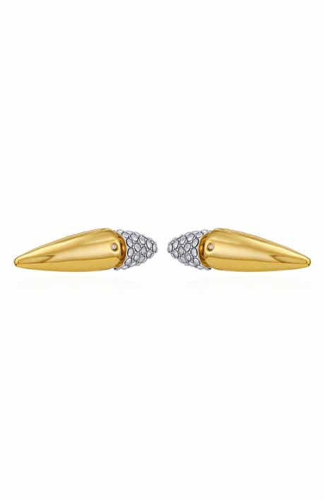 Vince Camuto Pavé Crystal Spike Front/Back Earrings