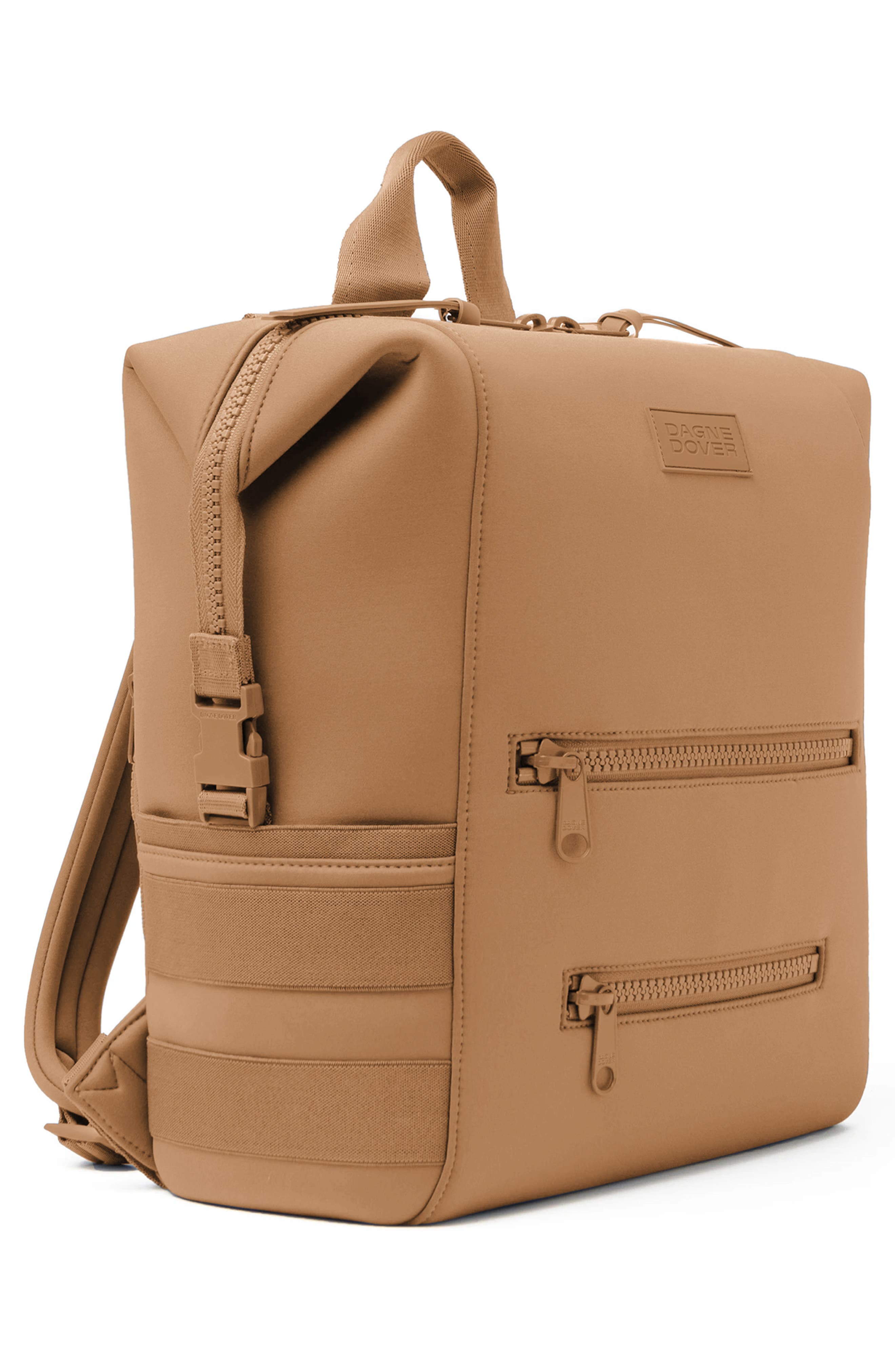 Dagne Dover Indi Large Water Resistant Scuba Knit Diaper Backpack, Alternate, color, Camel