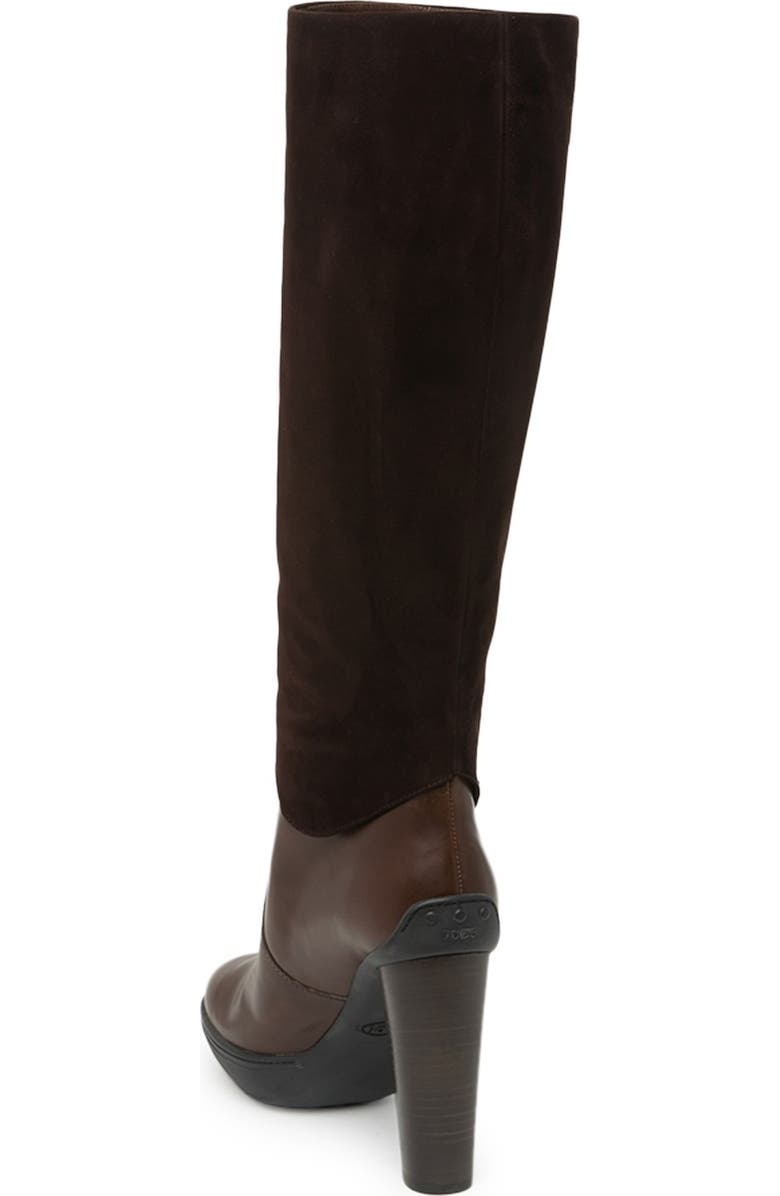 Tod's Block Heel Leather Boot, Alternate, color,