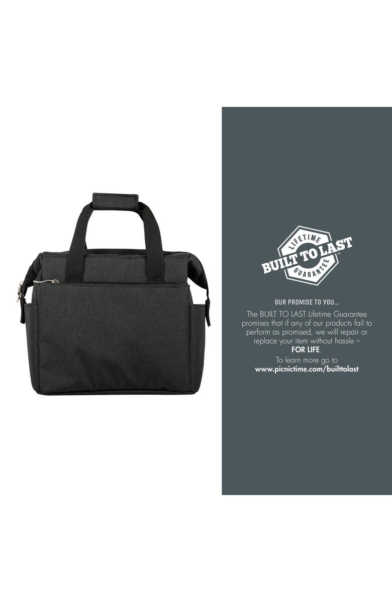 Picnic Time On the Go Cooler Lunch Tote Bag, Alternate, color, Black