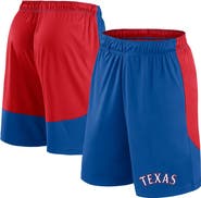 FANATICS Men's Fanatics Royal/Red Texas Rangers Launch Polyester Shorts