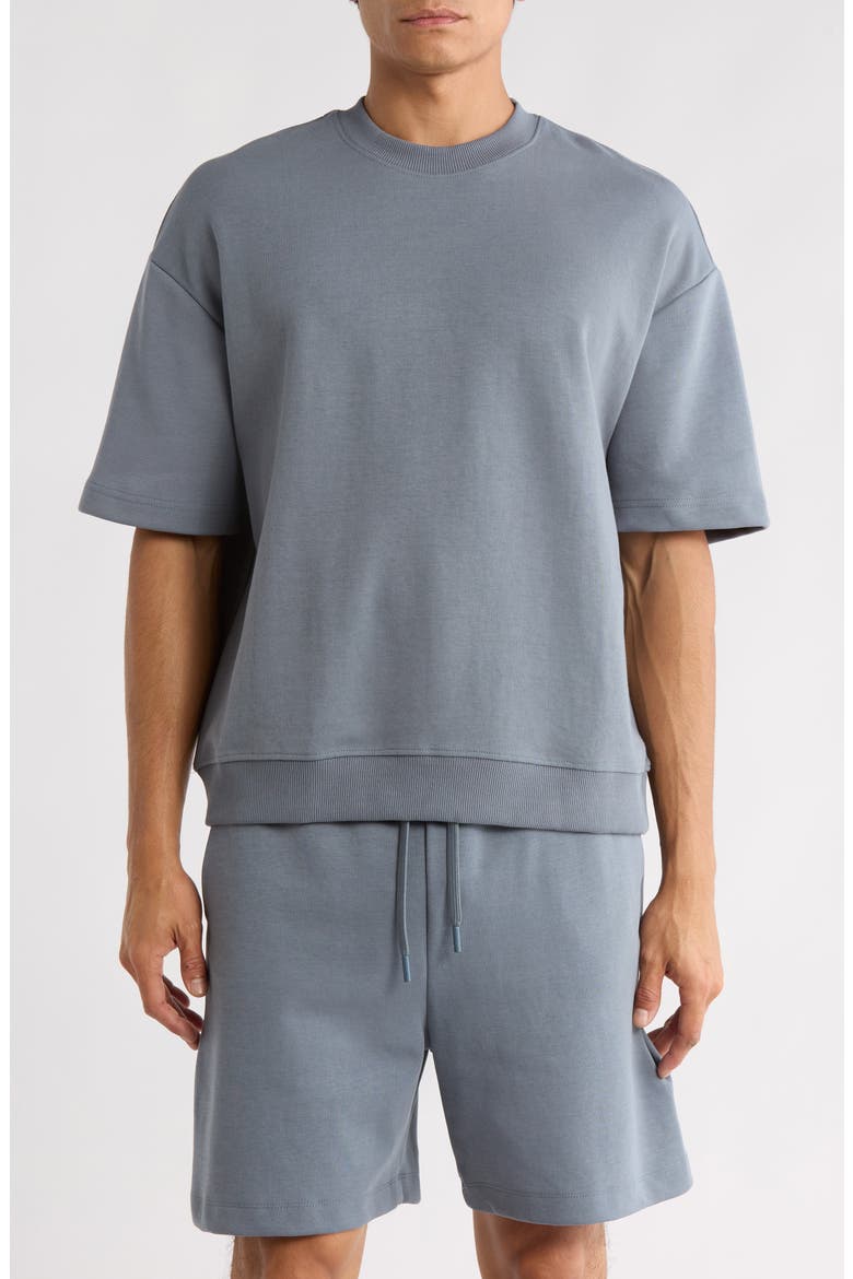 Relaxed Fit Crewneck T-Shirt, Main, color, MID BLUE