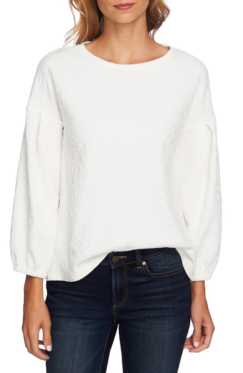 CeCe Paisley Jacquard Top, Main, color, 