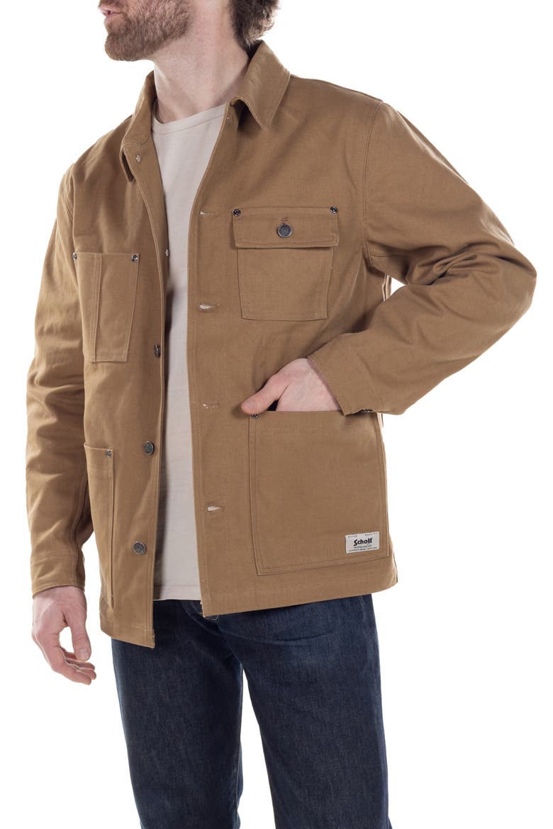 Cotton Canvas Jacket, Alternate, color, KHAKI