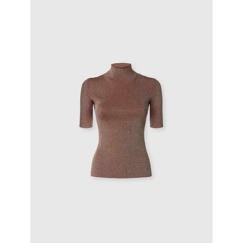 Missoni Robbed Turtle-neck Sweater In Brown