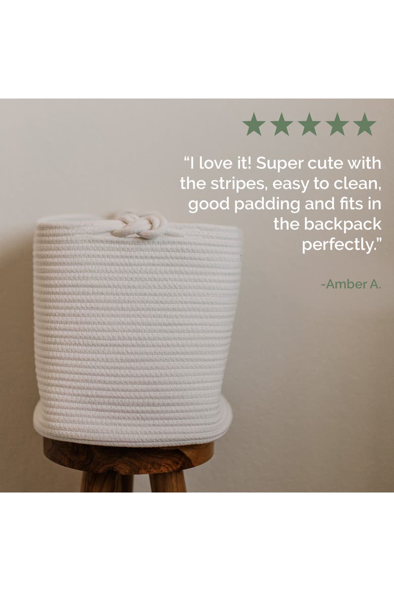 Rope Cube Storage Basket, Alternate, color, White