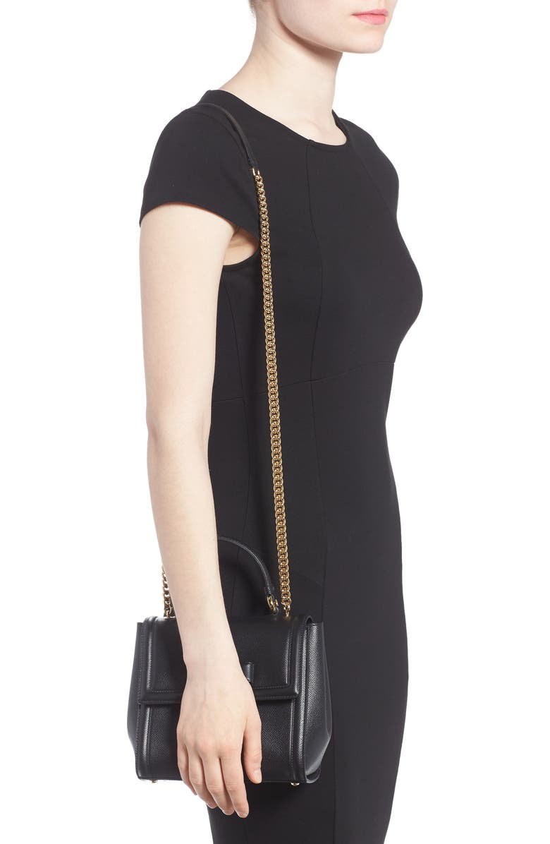 FERRAGAMO Salvatore Ferragamo Small Carrie Leather Bow Satchel, Alternate, color,