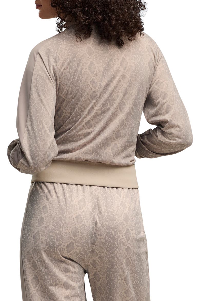 T7 Snake Print Track Jacket, Alternate, color, MOUSE GRAY