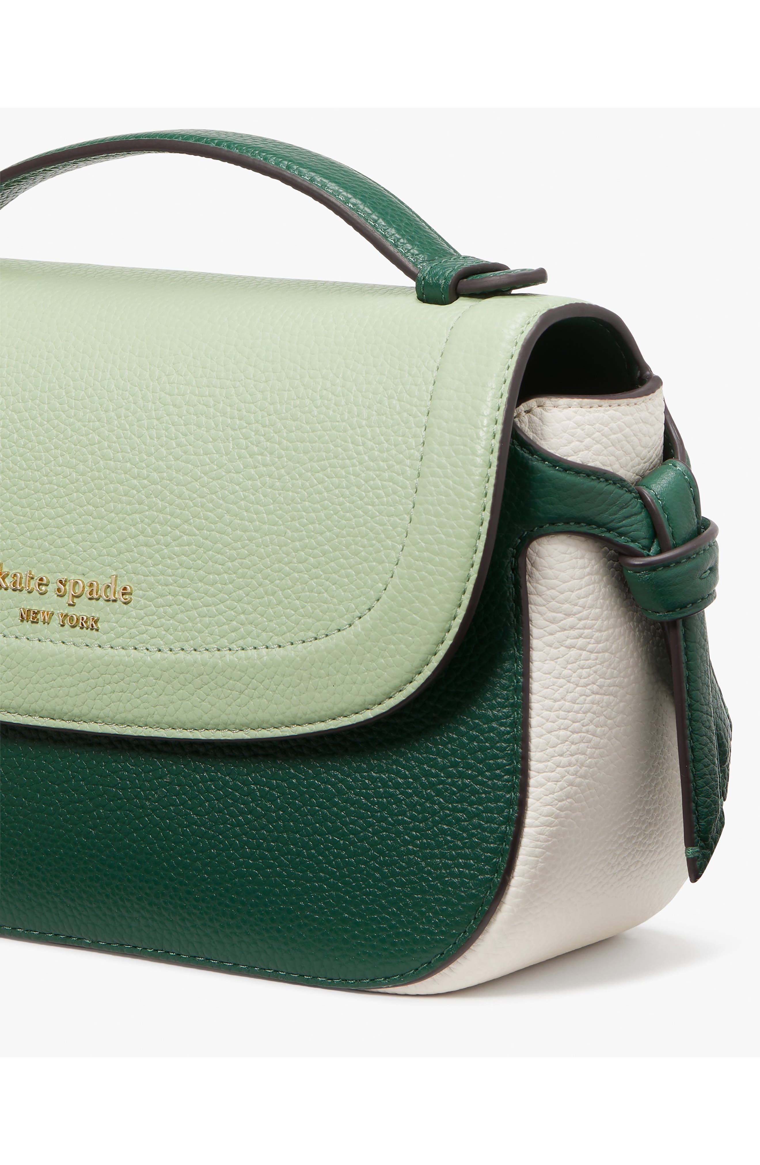 Kate Spade New York knott colorblock leather crossbody bag, Alternate, color, 
