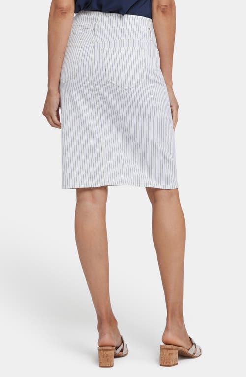 Nydj Hollywood High Waist Denim Skirt In Palencia Stripe