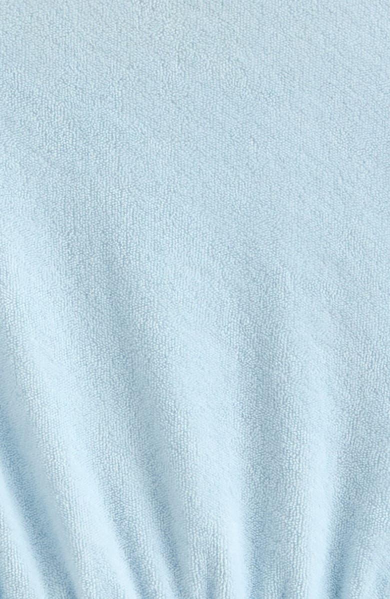 Tucker + Tate Kids' Flutter Sleeve Cotton Terry Dress, Alternate, color, Blue Rainbow Flower Embroidery