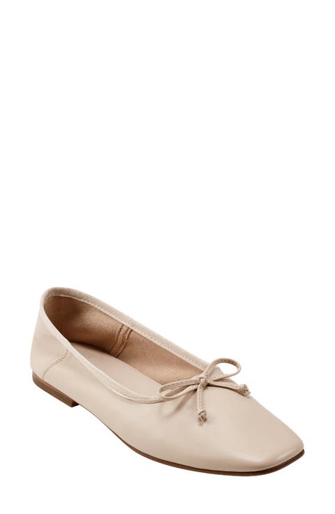 Delaney Square Toe Ballet Flat (Women)