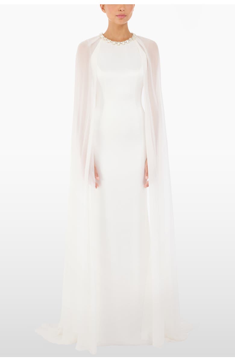 Jenny Packham Dream Catcher Embellished Dress, Main, color, Ivory