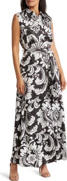 BY DESIGN Evangeline Sleeveless Maxi Shirtdress