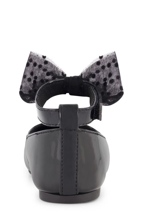 Jessica Simpson Kids' Amy Tulle Mary Jane Ballet Flat In Black