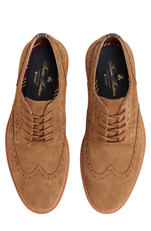 Brooks Brothers Morganville Brogue Derby In Brown