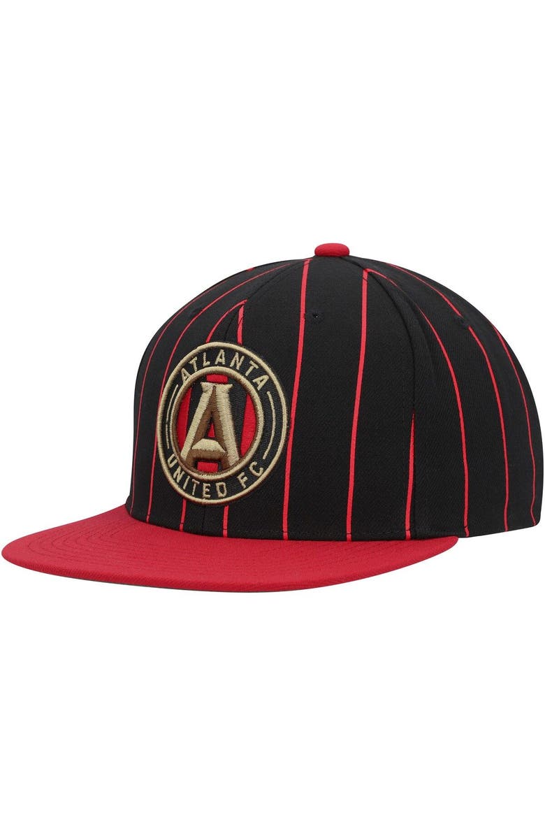 Mitchell & Ness Men's Mitchell & Ness Black Atlanta United FC Team Pin Snapback Hat, Alternate, color, Black