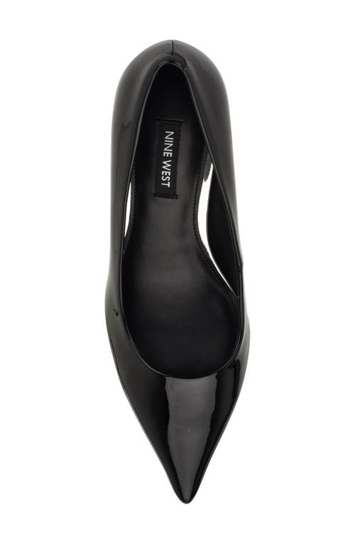 Nine West Sisko Pointed Toe Kitten Heel Pump In Black