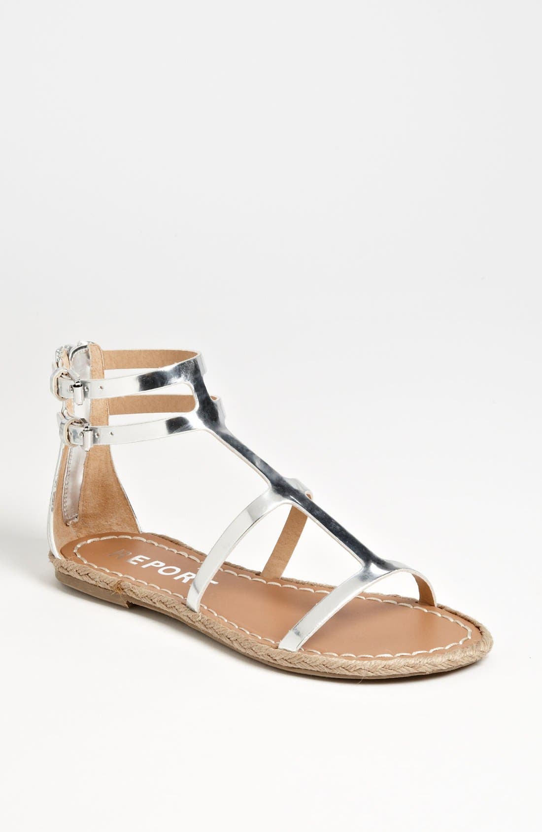'Mazur' Sandal, Main, color, SILVER