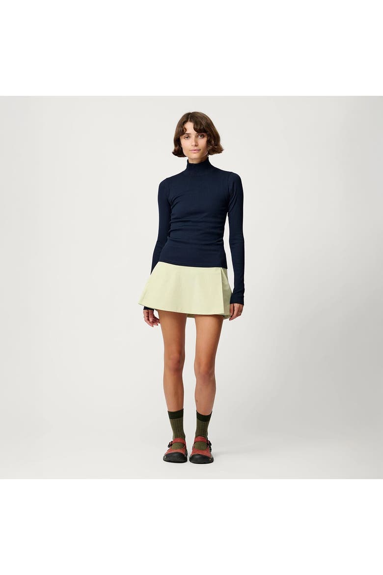 Ribbed Merino Turtleneck 02 - Women's, Alternate, color, Woad