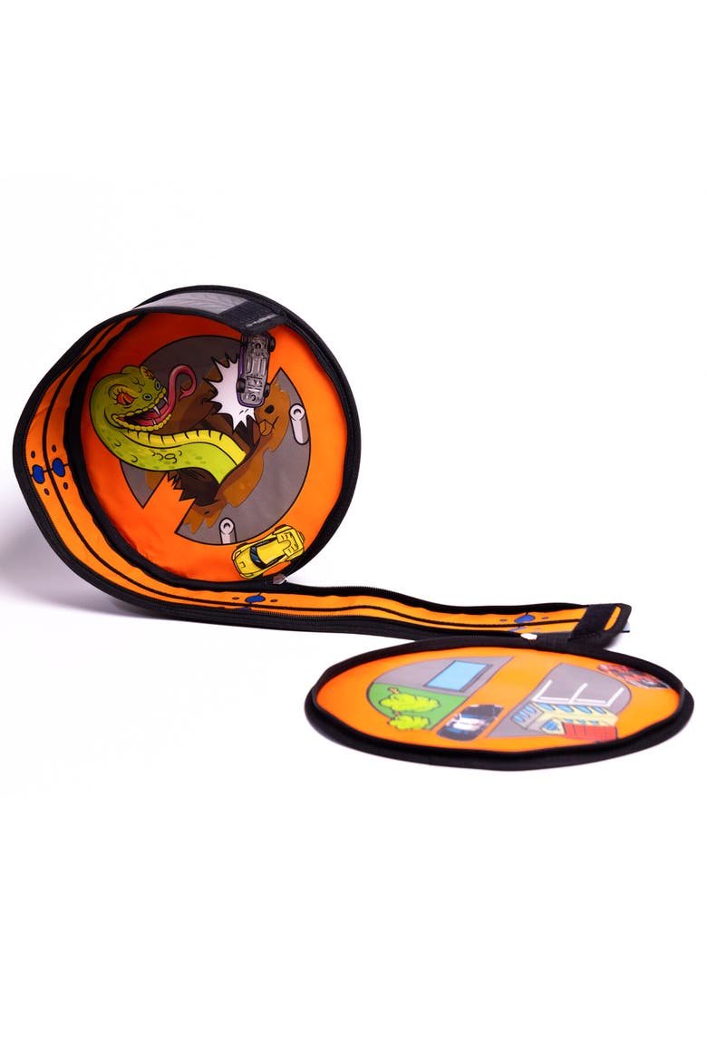 ZipBin Hot Wheels Wheelie Track Pack Storage Case & Racetrack Mat, Alternate, color, Multicolored