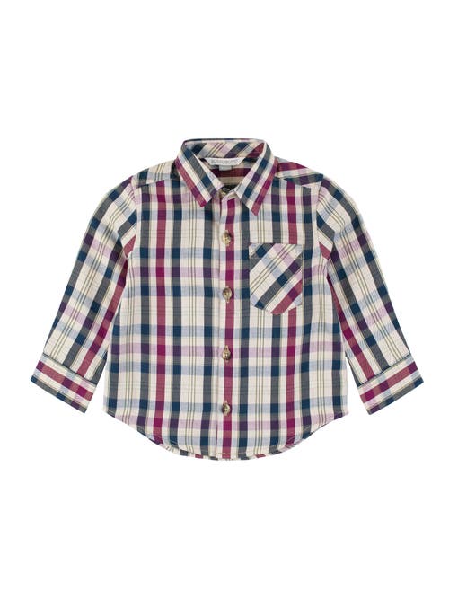 Ruggedbutts Baby Boys Long Sleeve Button Down Shirt In Rowan Plaid