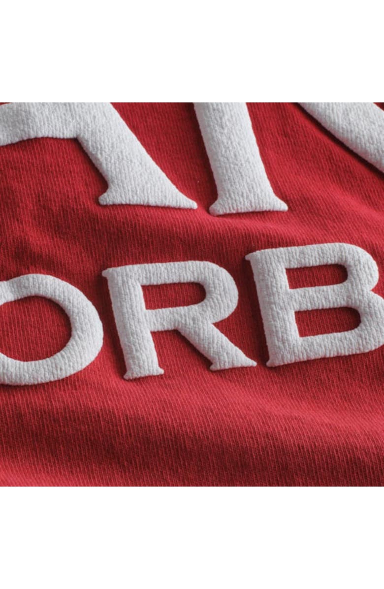 SPIRIT JERSEY Women's Cardinal Arkansas Razorbacks Ombre Long Sleeve Dip-Dyed Spirit Jersey, Alternate, color, Cardinal