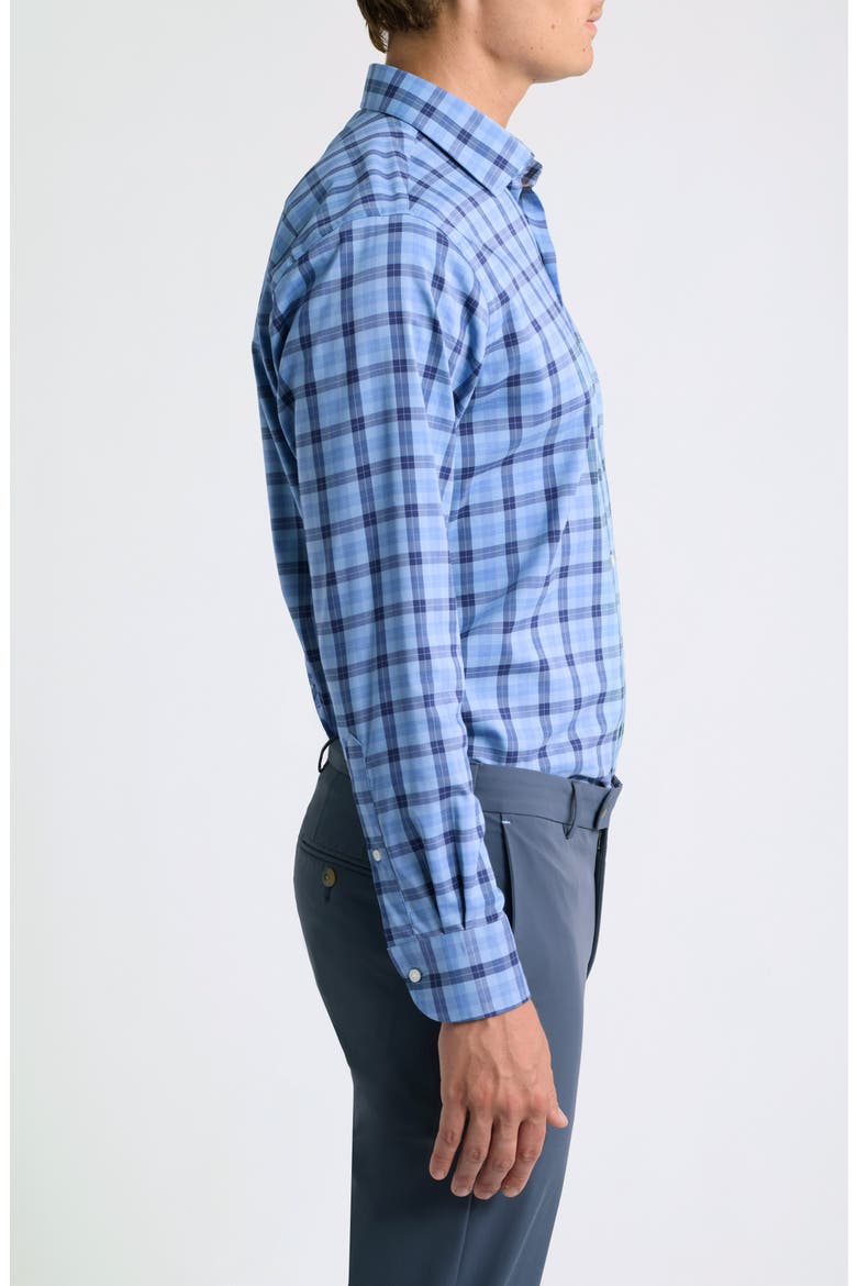 Henry Plaid Stretch Button Up Sport Shirt, Alternate, color, LAKESIDE