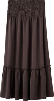 MANGO TEEN Ruched Panel Skirt
