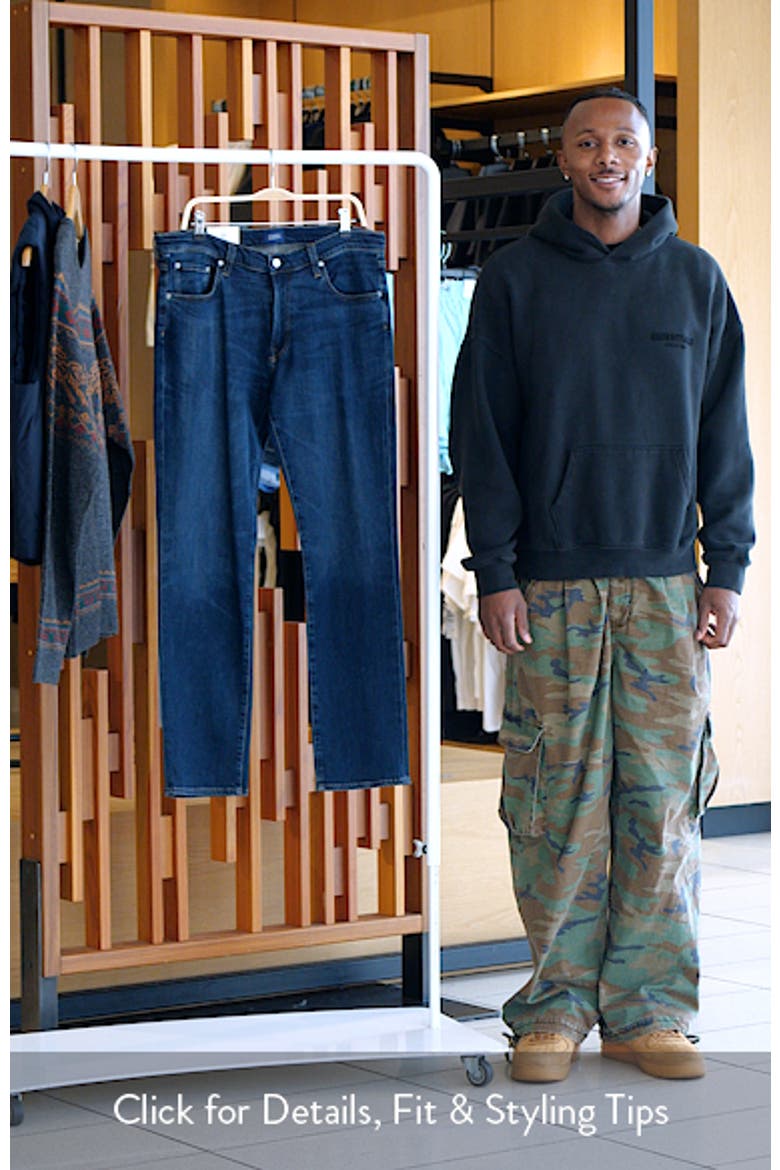 Gage Slim Straight Stretch Cotton & Cashmere Jeans video