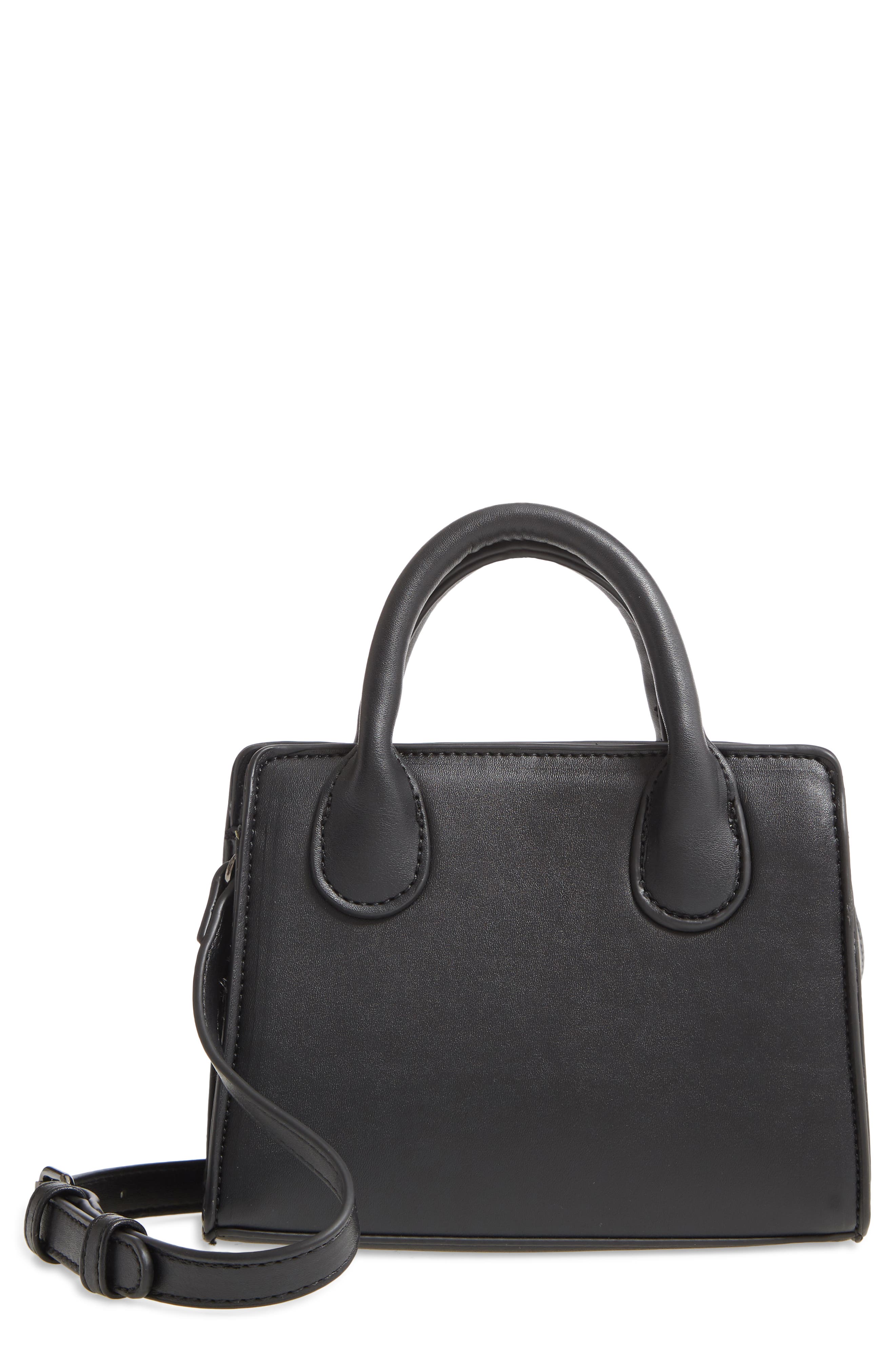 Malibu Skye Faux Leather Structured Mini Crossbody, Main, color, 