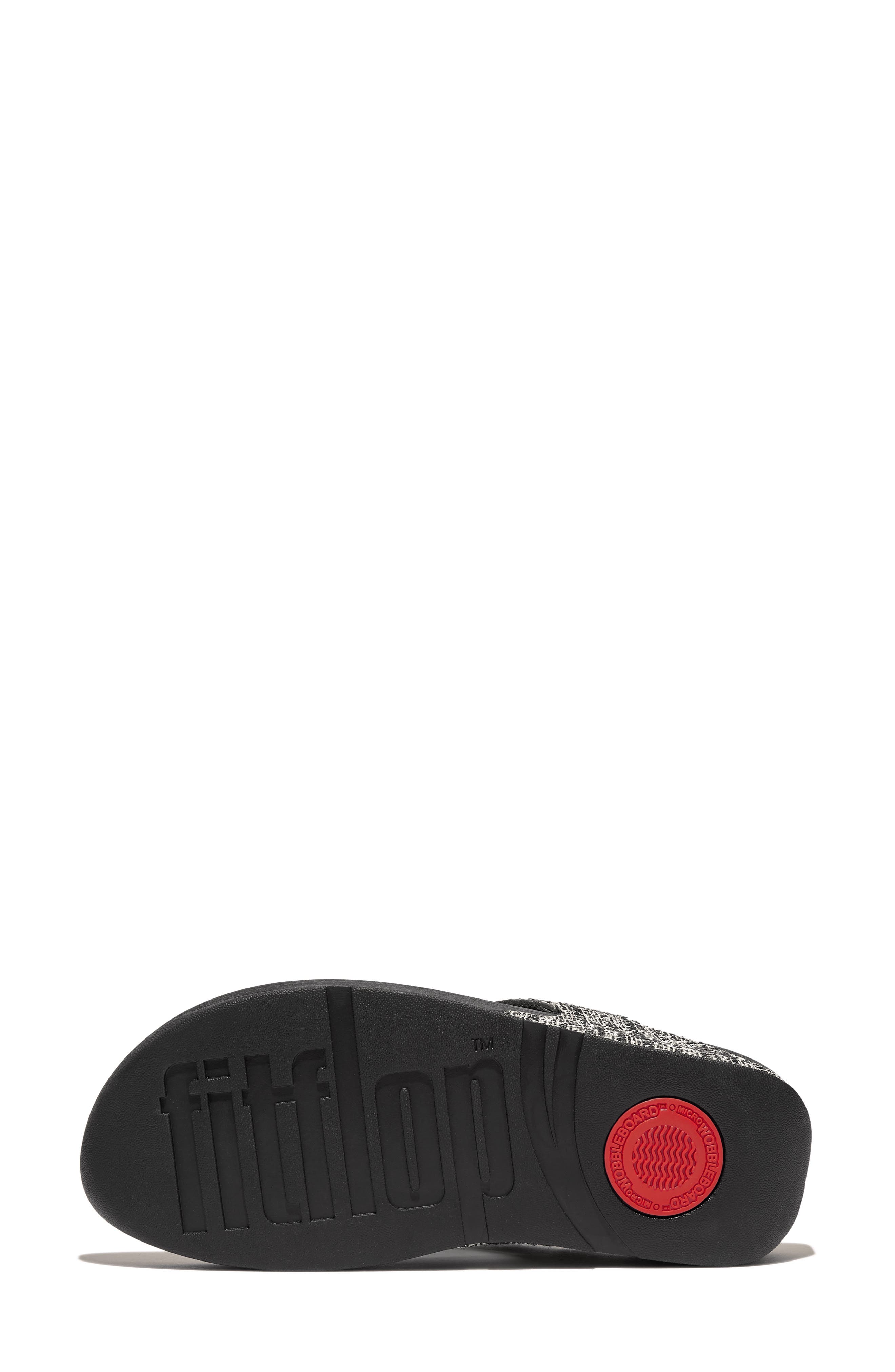 FitFlop Lulu Shimmerweave Flip Flop, Alternate, color, Black Mix