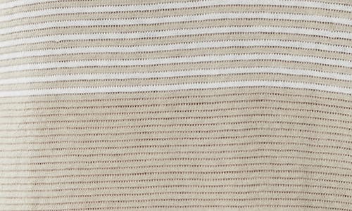 Robert Barakett Orion Open Collar Sweater Polo In Tan