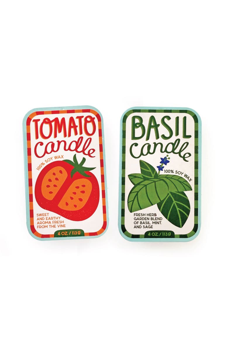 Tomato & Basil Candle Set of 2, Main, color, Red
