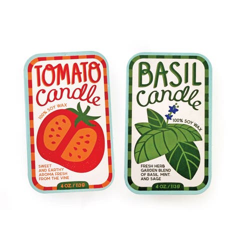 Tomato & Basil Candle Set of 2