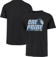 '47 Men's '47 Black Detroit Lions Regional Franklin T-Shirt