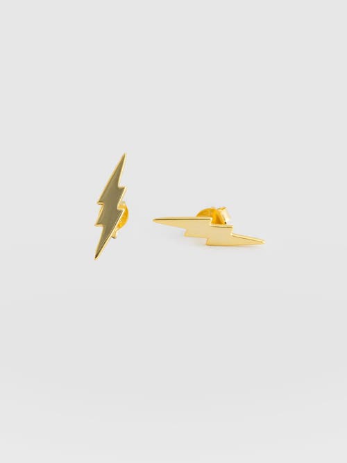 Saint + Sofia Lightning Earrings In Gold