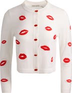 Alice + Olivia Daroda Lip Cardigan