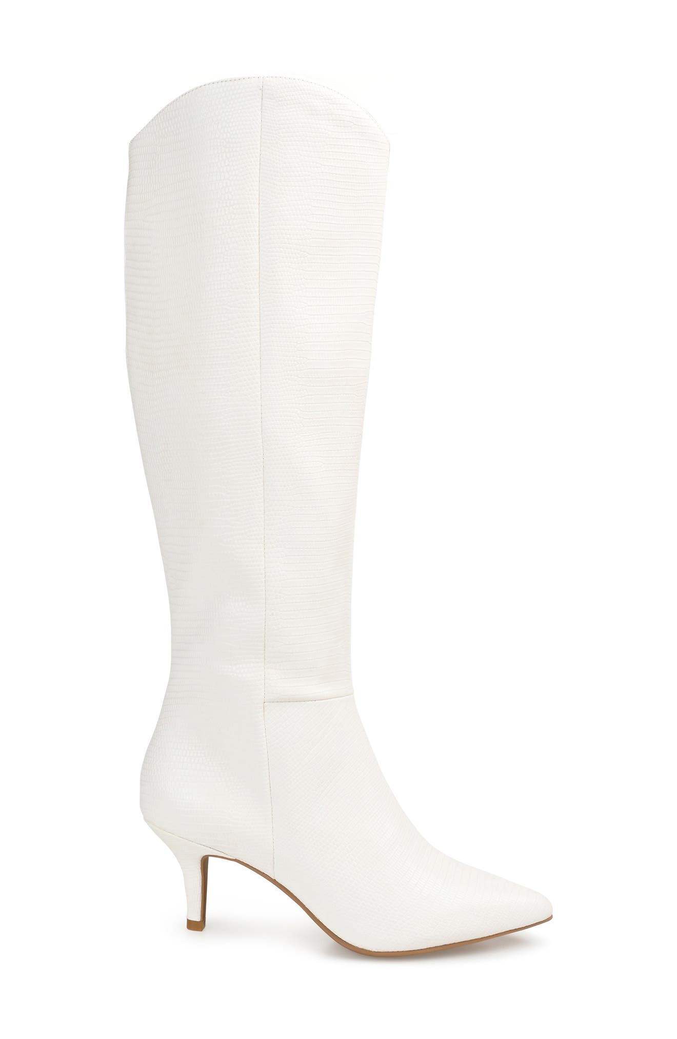 Estrella Vegan Leather Tall Boot, Alternate, color, WHITE