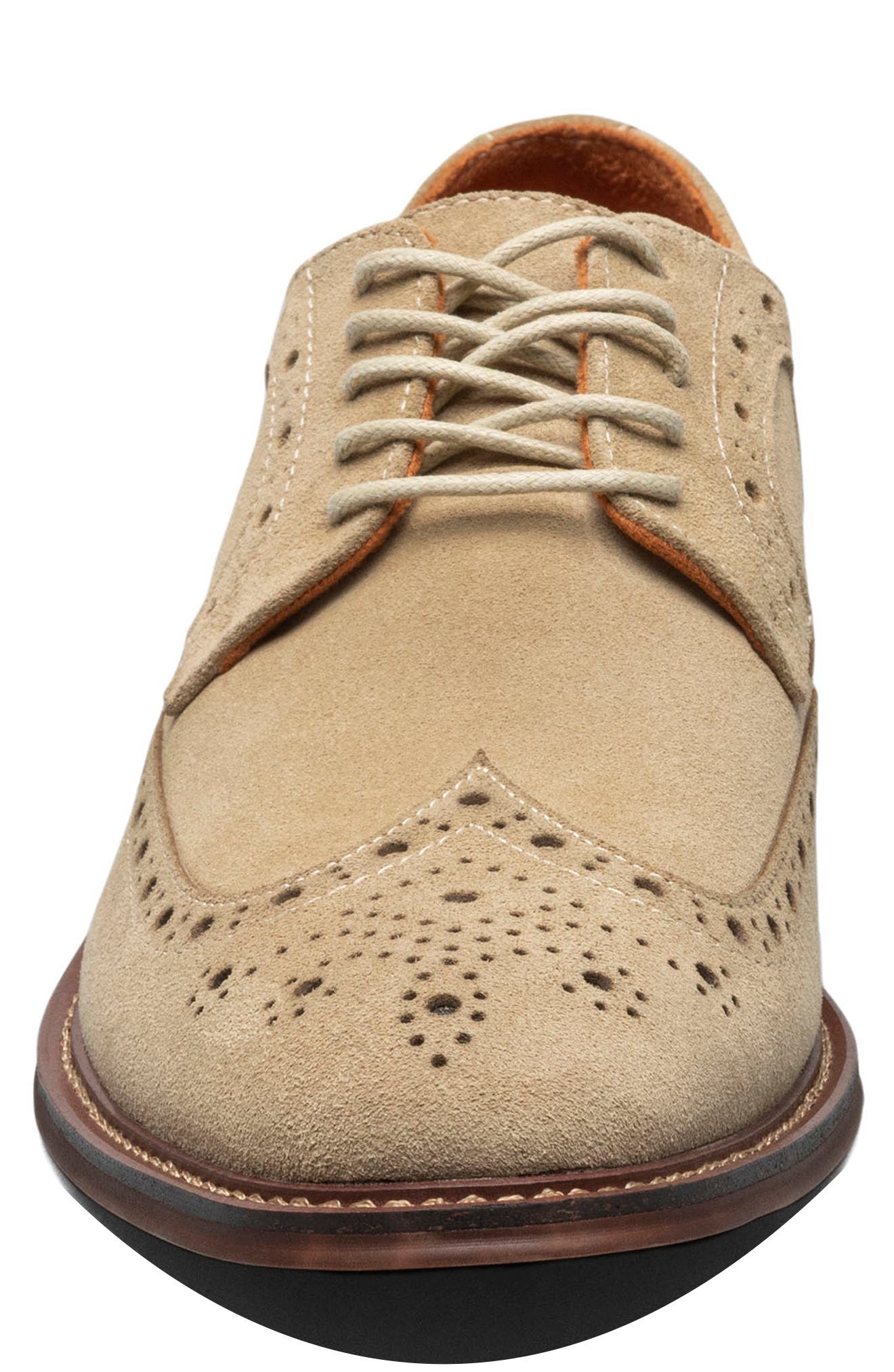 Marligan Suede Longwing Derby, Alternate, color, SAND