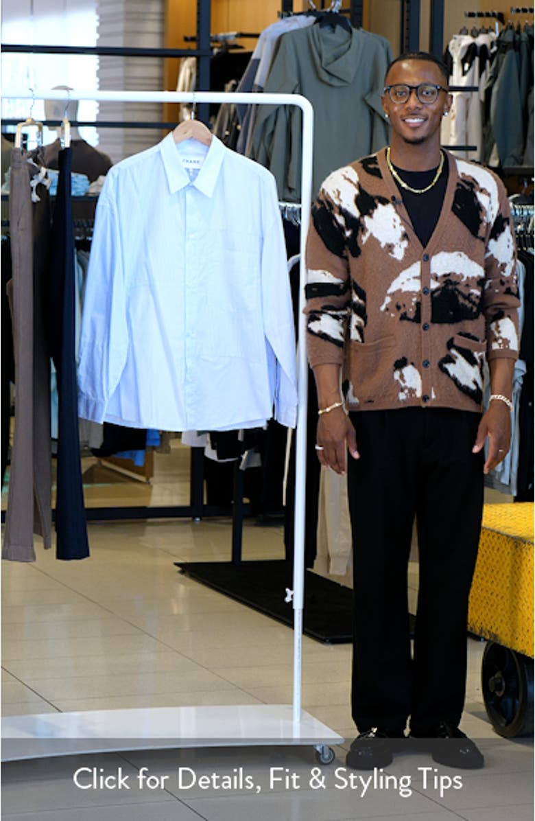 Men's Summer Mix Stripe Button-Up Shirt, sales video thumbnail