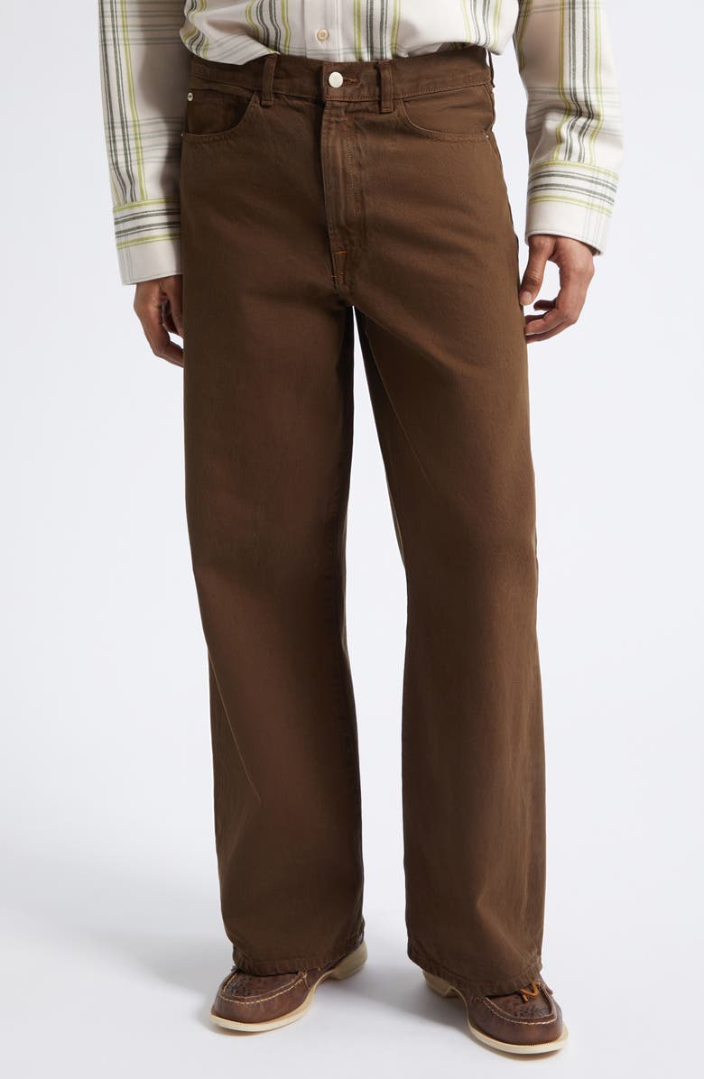 The Elder Statesman Hunter Baggy Jeans, Main, color, Wenge