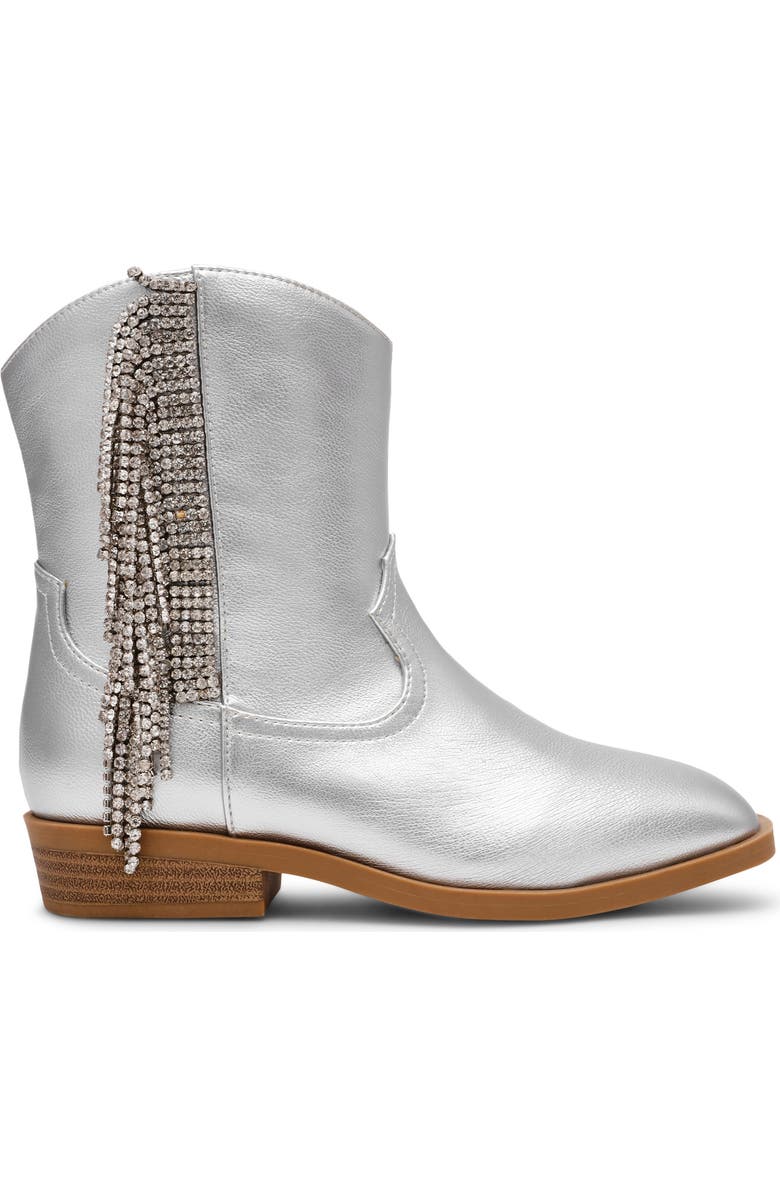DV by Dolce Vita Kids' Shayke Western Boot, Alternate, color, Silver