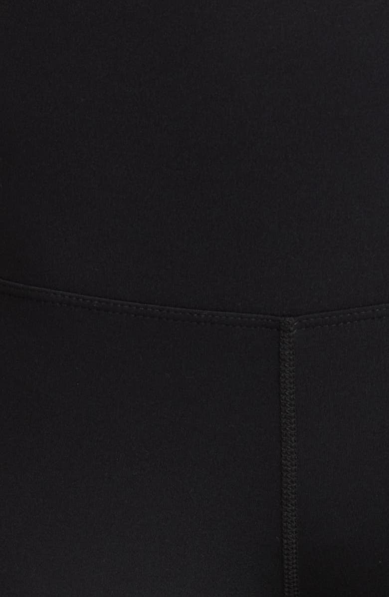 Year of Ours Studio High Waist Crop Leggings, Alternate, color, Black
