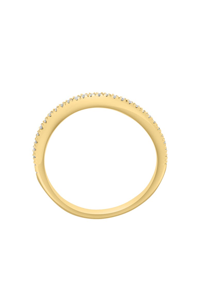 EFFY 14K Yellow Gold Diamond Wave Band Ring - 0.15ct, Alternate, color, 