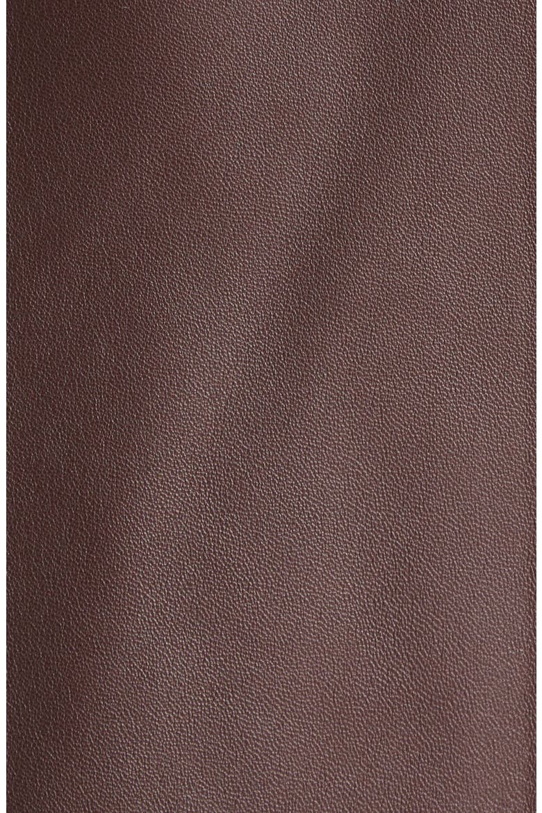 Lambskin Leather Blouson Jacket, Alternate, color, CHOCOLATE BROWN