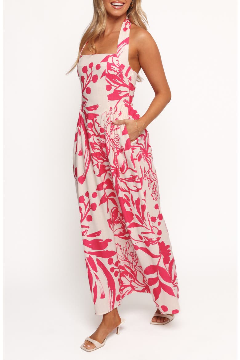 Kiera Print Maxi Dress, Alternate, color, ROSALIND